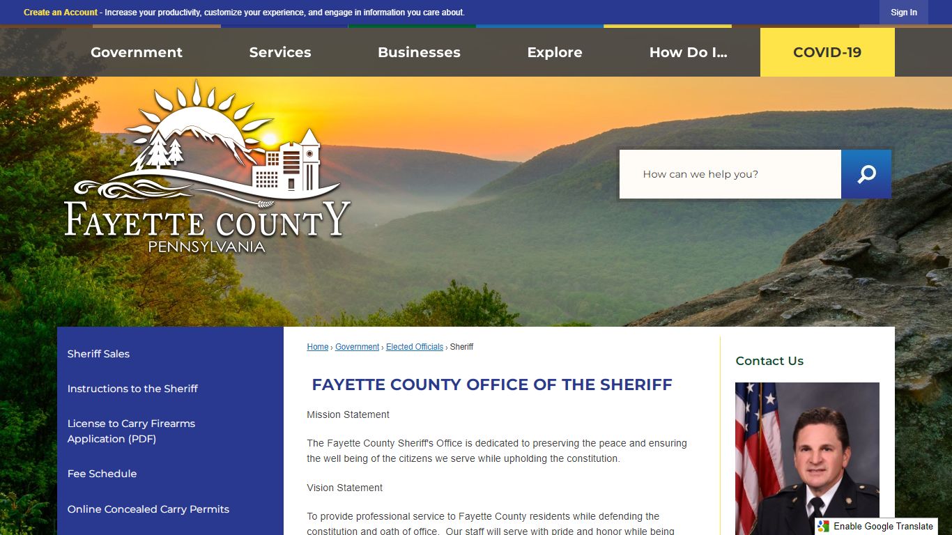 FAYETTE COUNTY OFFICE OF THE SHERIFF