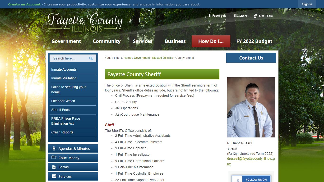 Fayette County Sheriff | Fayette County, IL - Official Website